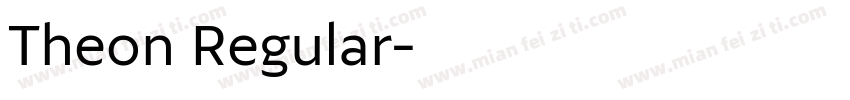 Theon Regular字体转换